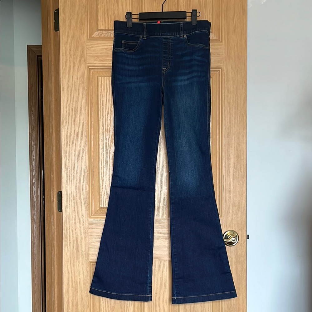 Blue Flared Spanx Jeans